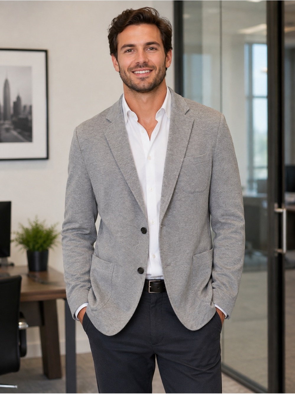 Z Zegna‎ Classic Gray Sport Coat